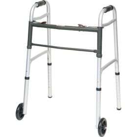 Folding Walker w/5  Wheels Adult--(ProBasic)