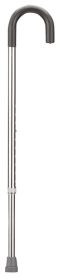 Aluminum Cane Silver Standard Handle Adjustable