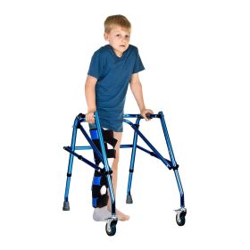 Leg Rehabilitation Equipment Young And Old Folding Walker With Wheels