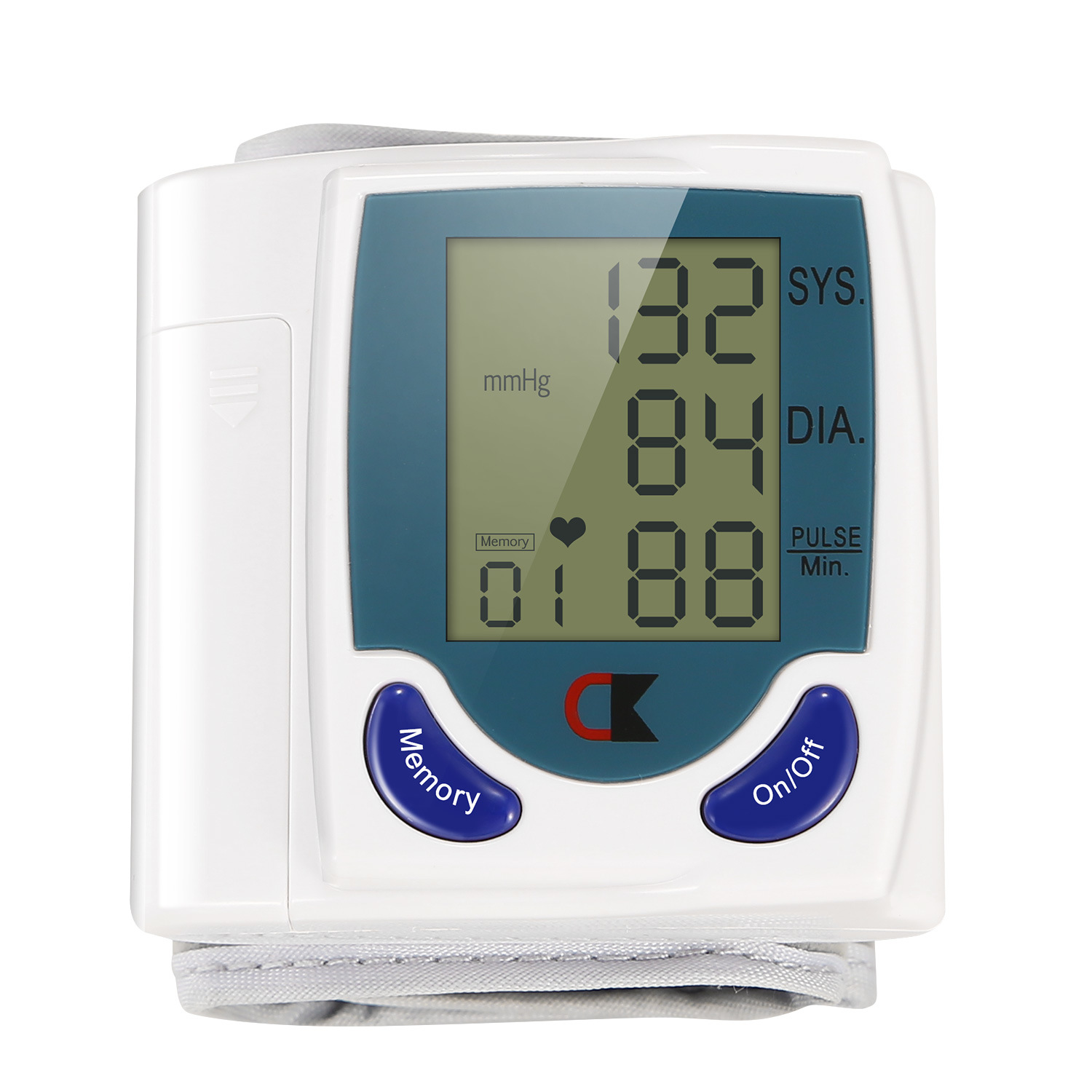 Blood Pressure Monitor Wrist Tester with 60 Reading Memory