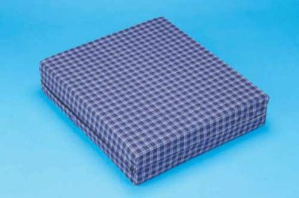 Foam WC Cushion Plaid 15.5 x17.5 x1-7/8 Comp Foam